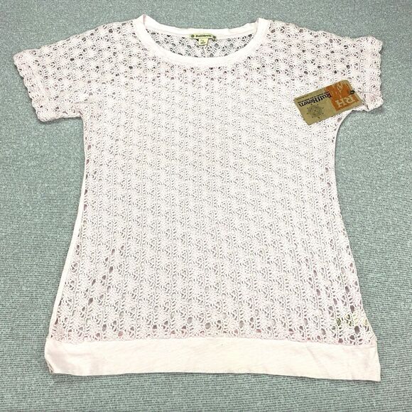 Ruff Hewn Shirt Blouse Top Pink Women's Small Cottage Core Granny Core Tops - Picture 9 of 10